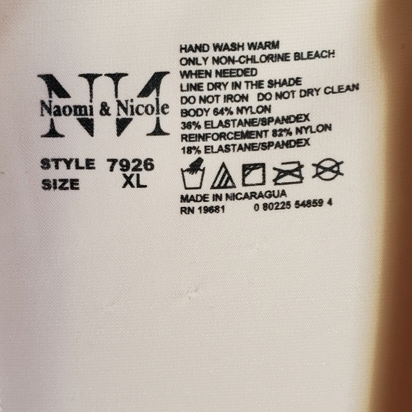 NWT Naomi & Nicole Waist Cincher Trainer Extra Firm Magic Grip XL in Nude - Picture 8 of 13